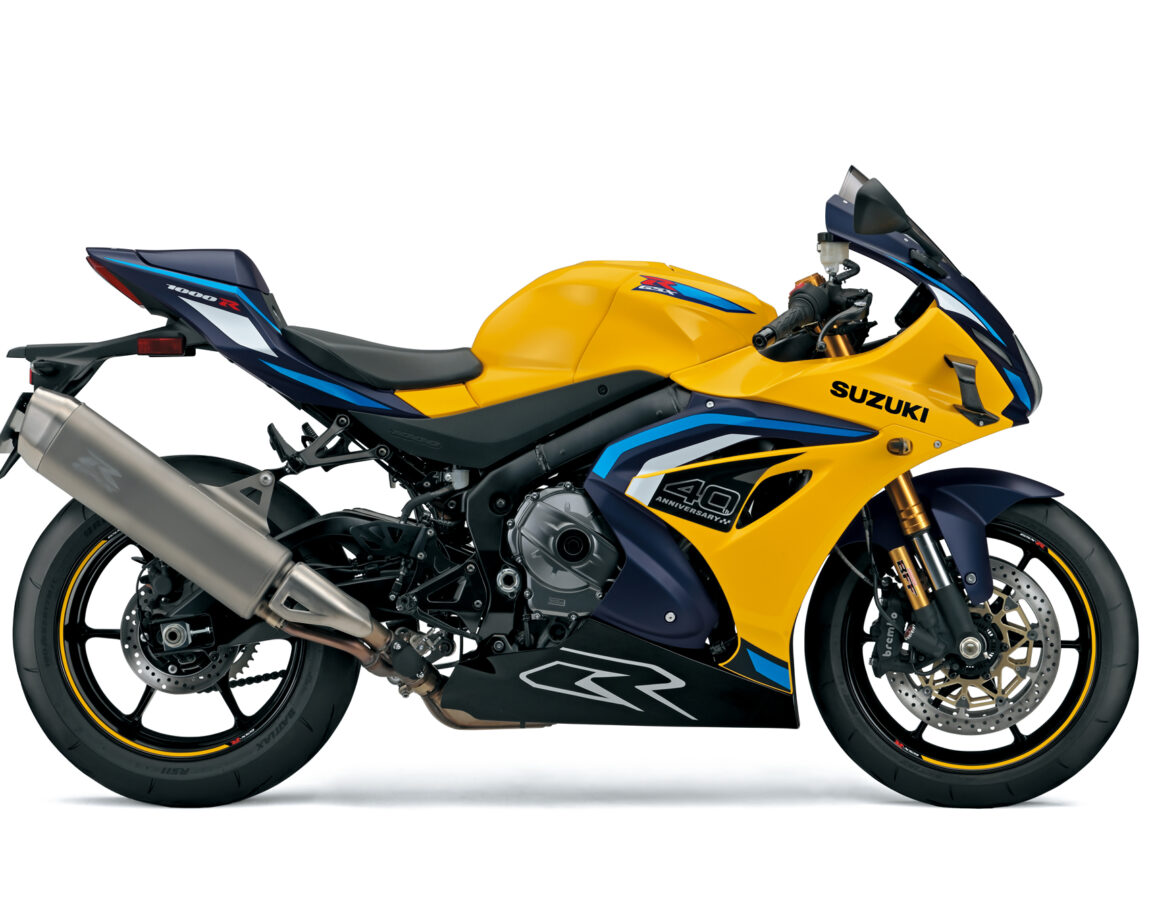 gsx r1000r Pearl Ignite Yellow Metallic Mat Stellar Blue MVM Motoren